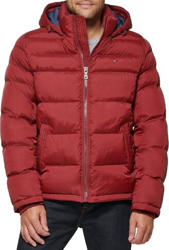 Tommy Hilfiger Men's Hooded Puffer Jacket in Saudi Arabia