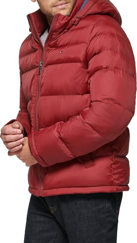 Tommy Hilfiger Men's Hooded Puffer Jacket in Saudi Arabia