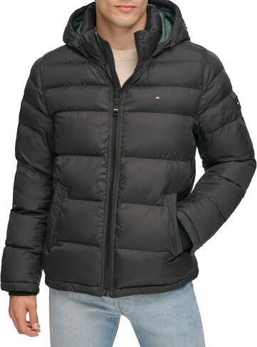 Tommy Hilfiger Men's Hooded Puffer Jacket in Saudi Arabia