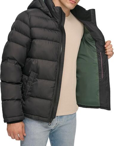 Tommy Hilfiger Men's Hooded Puffer Jacket in Saudi Arabia