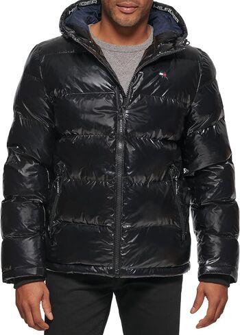 Tommy Hilfiger Men's Hooded Puffer Jacket in Saudi Arabia