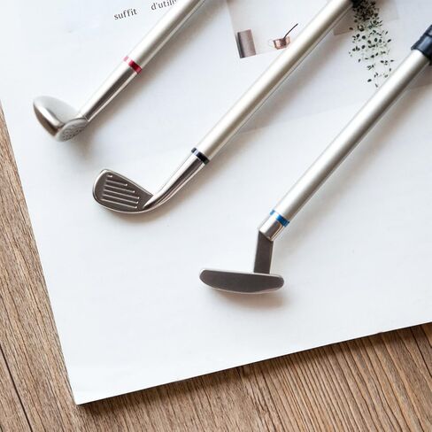 Fathers Day Golf Gifts for Men Mini Desktop Games 3 Golf Clubs Ballpoint Pen & 2 Balls Funny Gifts for Dad Easter Gifts for Husband Golf Accessories Cool Stuff Dad Gifts Birthday Gifts for Men in Saudi Arabia