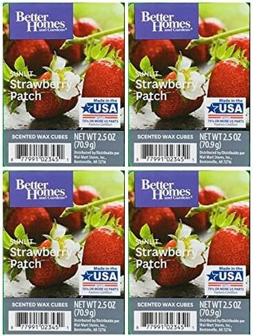 مكعبات شمع معطرة برائحة الفراولة من بيتر هومز آند جاردنز - 4 عبوات in Kuwait