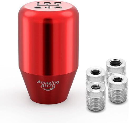 (Black) 5 Speed Weighted Manual Automatic Gear Shifter Shift Knobs Lever Compatible with Manual Cars Most Automatic Cars in Kuwait