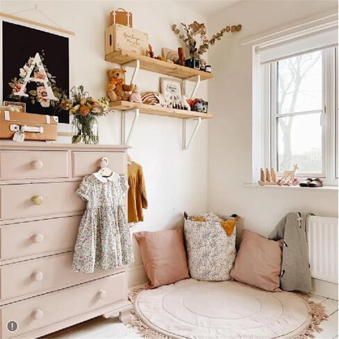 ABREEZE الطفل القطن لعب حصيرة جولة الحضانة البساط شرابة لعب حصيرة للطفل الأطفال الزحف وسادة، الطفل حصيرة الكلمة للأطفال غرفة اللعب ديكور الحضانة، طفل الزحف حصيرة الأطفال Playmat للرضع الأطفال الصغار، 4FT in Kuwait