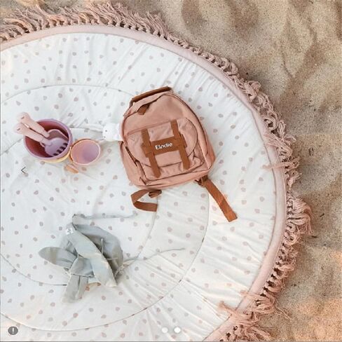 ABREEZE الطفل القطن لعب حصيرة جولة الحضانة البساط شرابة لعب حصيرة للطفل الأطفال الزحف وسادة، الطفل حصيرة الكلمة للأطفال غرفة اللعب ديكور الحضانة، طفل الزحف حصيرة الأطفال Playmat للرضع الأطفال الصغار، 4FT in Kuwait