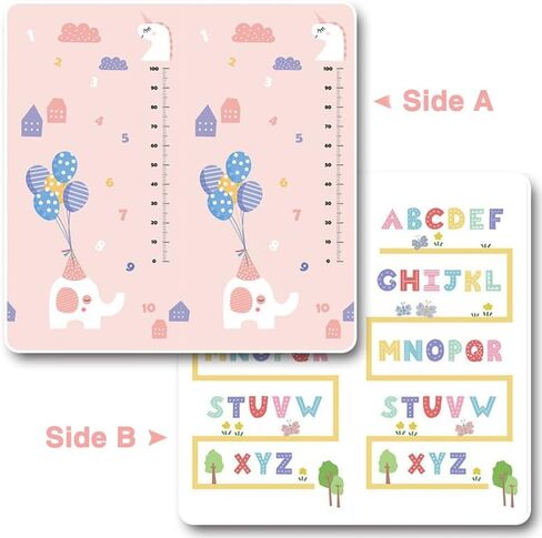 XIFAMNIY Xifanmiy Foldable Foam Baby Play Mat, 79 * 71 inch 0.6'' Thicken Extra Large Waterproof Activity Playmats for Babies,Toddlers, Infants,Baby Play Mat for Floor Indoor Outdoor (Animals) in Saudi Arabia