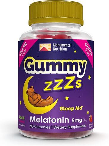 غائر ZZZs ميلاتونين، خالي من الجيلاتين، خالي من المخدرات، نباتي، صديق للنباتيين، معتمد حلال، خالي من الغلوتين، نكهة الفراولة اللذيذة، صديق للشريعة اليهودية، للبالغين، الرجال، النساء، 90 قطعة in Saudi Arabia