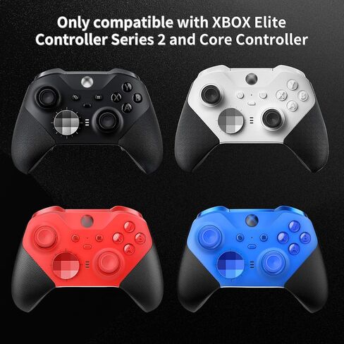 حزمة المكونات الكاملة من Vanpark لوحدة تحكم Xbox Elite Series 2 Core، تتضمن الملحقات حقيبة حمل واحدة وقاعدة شحن وكابل واحد و6 عصا تحكم معدنية و4 مجاذيف ووسادات D وأداة تعديل واحدة (أزرق) in Kuwait