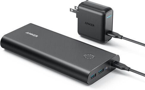 Anker PowerCore+ 26800 PD with 30W Power Delivery Charger, Portable Charger Bundle for MacBook Air / iPad Pro 2018, iPhone 11 / 11 Pro / 11 Pro Max / XS / X, S10, and USB C Laptops with Power Delivery in Saudi Arabia