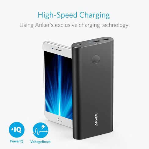 Anker PowerCore+ 26800 PD with 30W Power Delivery Charger, Portable Charger Bundle for MacBook Air / iPad Pro 2018, iPhone 11 / 11 Pro / 11 Pro Max / XS / X, S10, and USB C Laptops with Power Delivery in Saudi Arabia