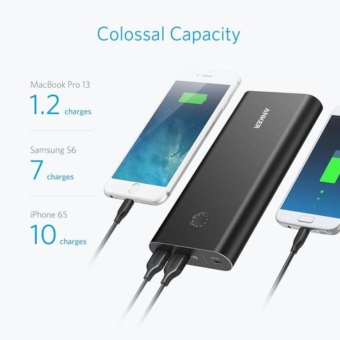 Anker PowerCore+ 26800 PD with 30W Power Delivery Charger, Portable Charger Bundle for MacBook Air / iPad Pro 2018, iPhone 11 / 11 Pro / 11 Pro Max / XS / X, S10, and USB C Laptops with Power Delivery in Saudi Arabia