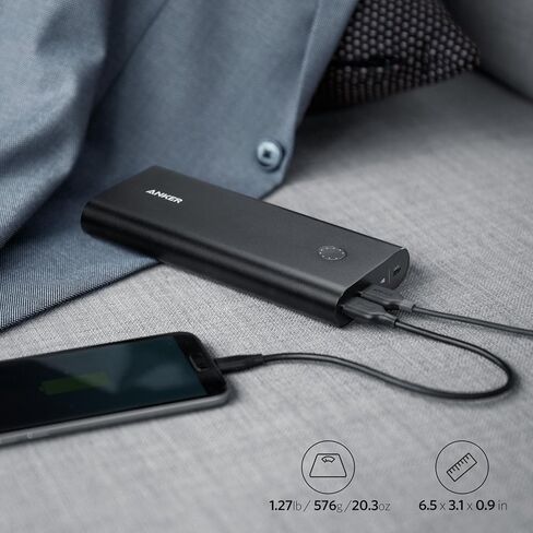 Anker PowerCore+ 26800 PD with 30W Power Delivery Charger, Portable Charger Bundle for MacBook Air / iPad Pro 2018, iPhone 11 / 11 Pro / 11 Pro Max / XS / X, S10, and USB C Laptops with Power Delivery in Saudi Arabia