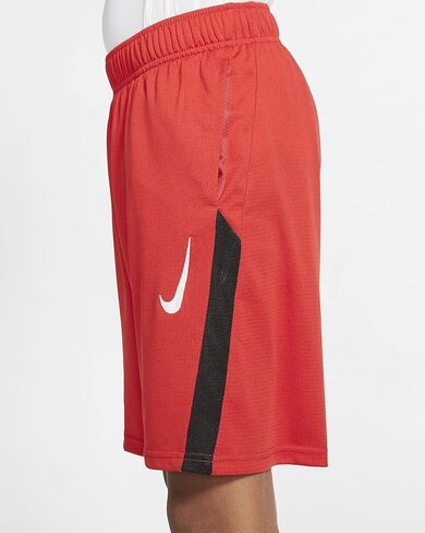 Nike Boys Big Kids Core Training Shorts Red | Black Medium in Saudi Arabia