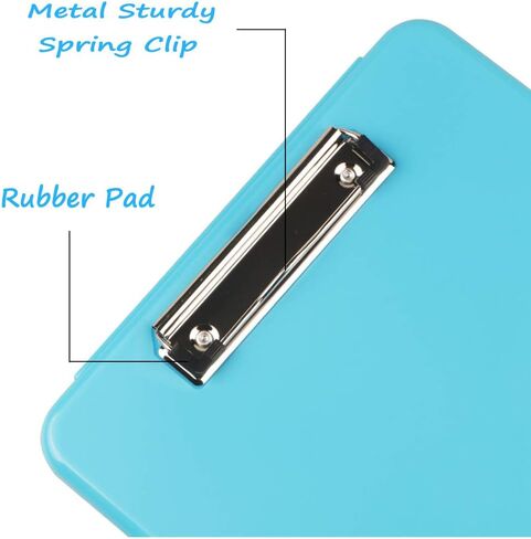Storage Clipboard Foldable Covered Clipboard for Nurse Students, Teachers, Sales, Utility, Jobsite,Industrial, Office Professional Size, Plastic, 9.5" x 13.5" (Blue) in Saudi Arabia