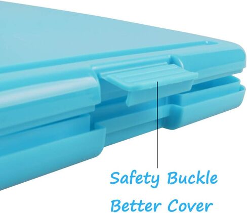 Storage Clipboard Foldable Covered Clipboard for Nurse Students, Teachers, Sales, Utility, Jobsite,Industrial, Office Professional Size, Plastic, 9.5" x 13.5" (Blue) in Saudi Arabia