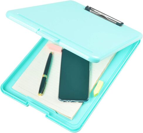 Storage Clipboard Foldable Covered Clipboard for Nurse Students, Teachers, Sales, Utility, Jobsite,Industrial, Office Professional Size, Plastic, 9.5" x 13.5" (Blue) in Saudi Arabia
