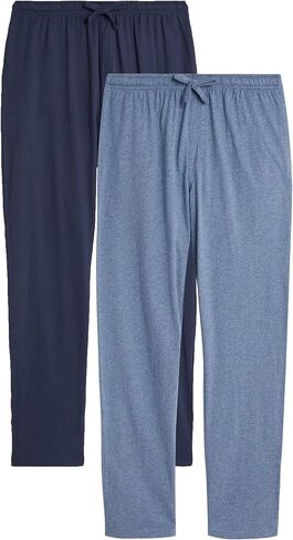 Marks & Spencer mens 2 Pack Pure Cotton Jersey Sleep Pants in Saudi Arabia