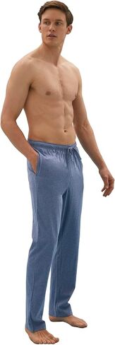 Marks & Spencer mens 2 Pack Pure Cotton Jersey Sleep Pants in Saudi Arabia