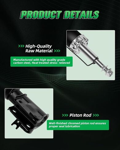 Shocks,SCITOO Front Gas Struts Shock Absorbers Fit for 2001 2002 2003 for Acura EL,2001 2002 2003 2004 2005 for Honda Civic 331008 71433 331009 71434 Set of 2 in Saudi Arabia