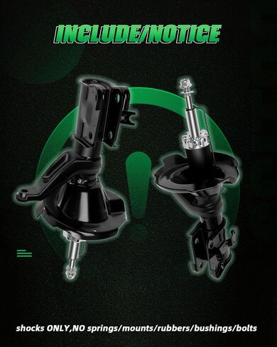 Shocks,SCITOO Front Gas Struts Shock Absorbers Fit for 2001 2002 2003 for Acura EL,2001 2002 2003 2004 2005 for Honda Civic 331008 71433 331009 71434 Set of 2 in Saudi Arabia