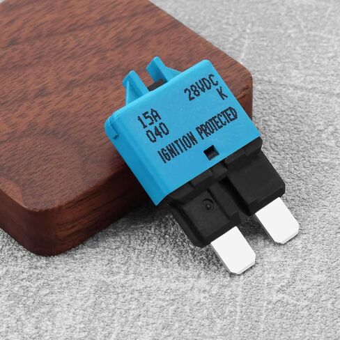 1PC Fuse Fits Circuit Breaker Blade 10A Fuse Resettable Breaker Manual Reset Fuse Circuit Breaker for Automotive Car Truck Vehicle Boat in Saudi Arabia