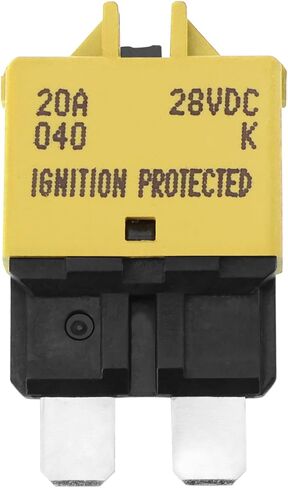 1PC Fuse Fits Circuit Breaker Blade 10A Fuse Resettable Breaker Manual Reset Fuse Circuit Breaker for Automotive Car Truck Vehicle Boat in Saudi Arabia
