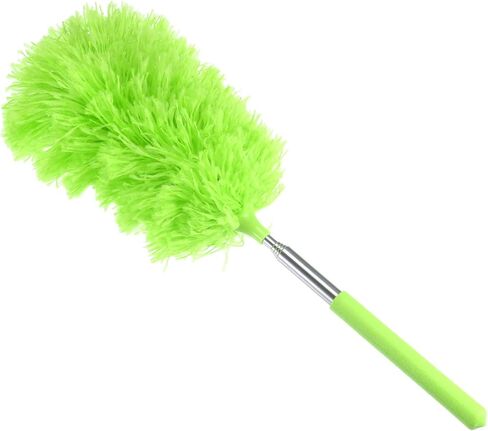 MECCANIXITY Microfiber Cleaning Duster, 14 to 35 Inch Washable Extendable Brush Flexible Feather Duster for Window Furniture, Blue in Saudi Arabia