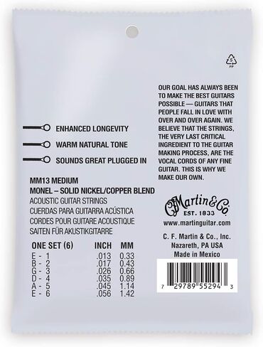 Martin C.F Acoustic Guitar Strings (MM13) in Saudi Arabia