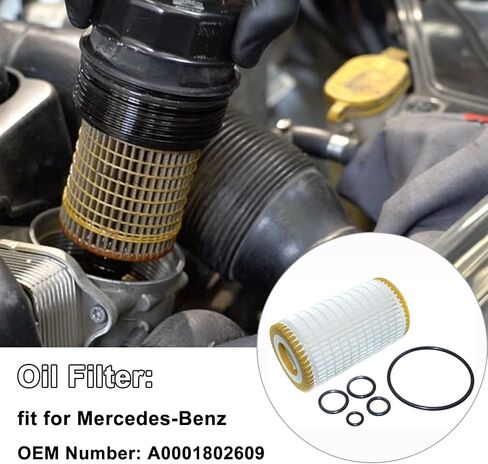 Oil Filter Metal Free Replace Mann Engine Filter hu718/5x. Say Goodbye to Leaks and Ensure a Proper Fit with Oil Cooler Sealing Gasket 1121840361 in Saudi Arabia