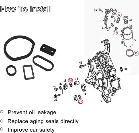 Oil Filter Metal Free Replace Mann Engine Filter hu718/5x. Say Goodbye to Leaks and Ensure a Proper Fit with Oil Cooler Sealing Gasket 1121840361 in Saudi Arabia