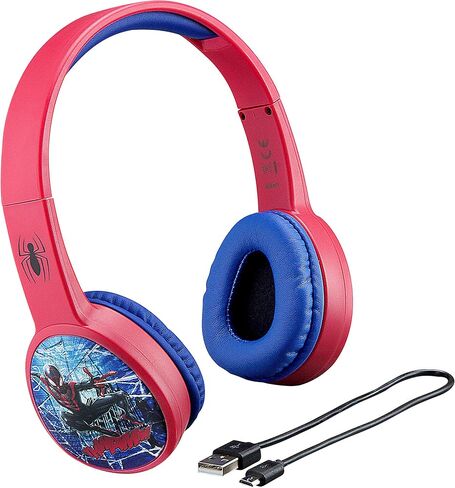 سماعة رأس eKids iHome Disney Spiderman BT Youth، باللون الأحمر in Saudi Arabia