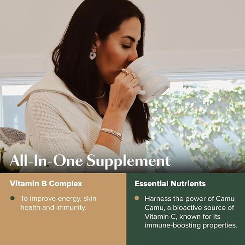 KAILO Nutrition - Feel Well Collagen - Peppermint Flavored with Magnesium Glycinate, L-Glutamine, Protein, and Probiotics, and Aloe Vera to Soothe and Promote Gut Health - 26 oz. in Saudi Arabia
