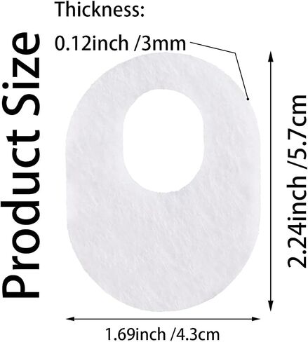 30 Pieces Oval Felt Callus Pads Metatarsal Pads Forefoot Foot Pads Pain Relief Foot Cushion Keep Protecting Calluses from Rubbing on Shoes Adhesive Pads for Men and Women in Saudi Arabia