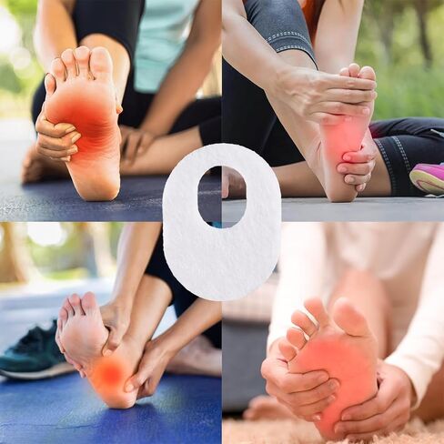 30 Pieces Oval Felt Callus Pads Metatarsal Pads Forefoot Foot Pads Pain Relief Foot Cushion Keep Protecting Calluses from Rubbing on Shoes Adhesive Pads for Men and Women in Saudi Arabia