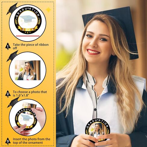 WhatSign 2024 إطار صورة التخرج زخرفة فئة 2024 إطار صورة التخرج زخرفة هدايا التخرج الشخصية لخريجي الكلية في المدرسة الثانوية لها الفتيات والأولاد والابنة والابن والنساء in Saudi Arabia