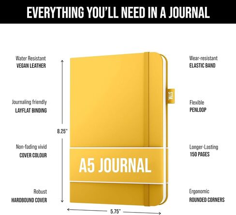 Scribbles That Matter Graph paper journal for writing| 150 pages, 120gsm Thick Paper with Sticky Notes, 2 bookmarks, pen holder, elastic band, (V) leather hard cover graph notebook,5.75x8.2 inches in Saudi Arabia