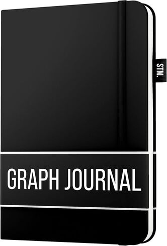 Scribbles That Matter Graph paper journal for writing| 150 pages, 120gsm Thick Paper with Sticky Notes, 2 bookmarks, pen holder, elastic band, (V) leather hard cover graph notebook,5.75x8.2 inches in Saudi Arabia
