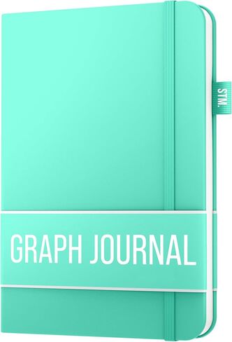 الشخبطة التي تهم الرسم البياني مجلة ورقية للكتابة| 150 صفحة، ورق سميك 120 جرامًا للمتر المربع مع ملاحظات لاصقة، 2 إشارة مرجعية، حامل قلم، شريط مطاطي، (V) دفتر رسم بياني بغطاء صلب من الجلد، 5.75 × 8.2 بوصة in Kuwait