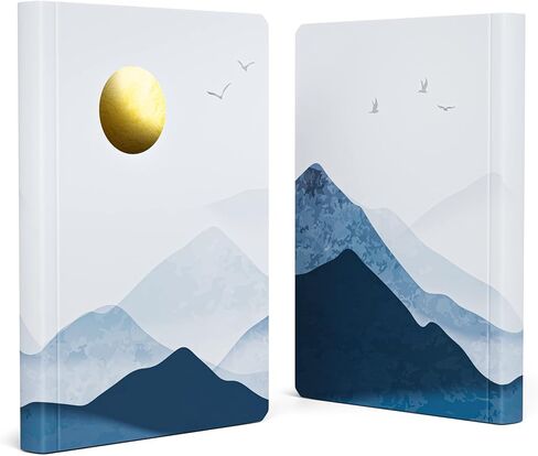 Sort Out My Life A5 Dot Grid Notebook, 160GSM, Unique Watercolor Background Color Pages, 157 Numbered Pages, Key and Contents Included, Hardcover Thick Journal, Lay-Flat Design, 8.25 x 5.75 inches in Kuwait