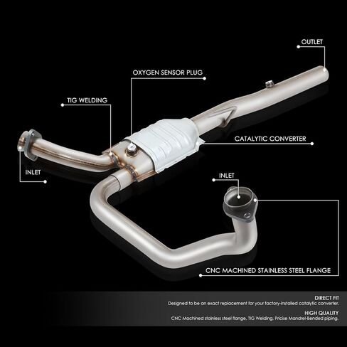 محول حفاز بنمط مصنع DNA MOTORING متوافق مع 94-01 دودج رام 1500-3500 3.9L 5.2L 5.9L بنزين، متوافق مع EPA، OEM-CONV-081 in Saudi Arabia