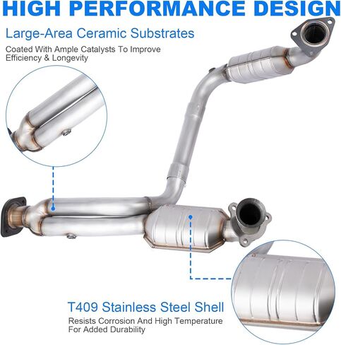 Y Pipe Catalytic Convertor Kit For Chevy Silverado GMC Sierra 1500 1999-2006 Avalanche Suburban Tahoe Yukon XL Cadillac Escalade(EPA Compliant) in Saudi Arabia