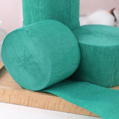 Koogel 4 Crepe Paper Rolls, Black Crinkled Paper Crepe Paper Streamers Party Decorations for Graduation Ceremony Birthday Paper Crafts 1.8 Inch x 82 Ft/Roll in Saudi Arabia