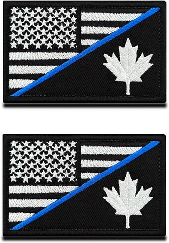 2 Pieces America Flag/MC Patch, USA Flag Global Anchor Patches, US American Flag Hook and Loop Embroidered Patch for Hat, Backpack, Jacket, Clothes, Veteran in Saudi Arabia