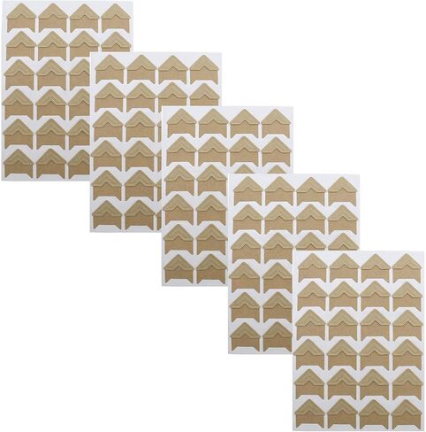 SING F LTD 480 Pieces Photo Corner Stickers Self Adhesive Stickers Holder Protectors Kit for DIY Scrapbook Picture Album Dairy in Saudi Arabia