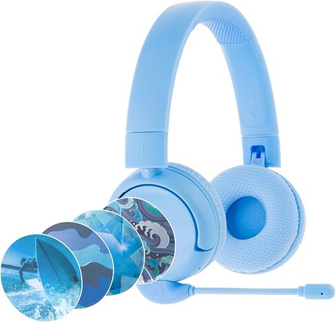 Made for Amazon Bluetooth Kids Headphones with Boom Microphone Ages (7-12) | Blue in Saudi Arabia