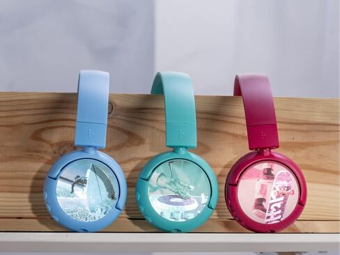 Made for Amazon Bluetooth Kids Headphones with Boom Microphone Ages (7-12) | Blue in Saudi Arabia