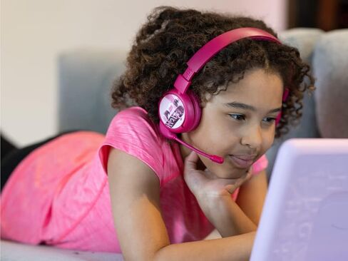 Made for Amazon Bluetooth Kids Headphones with Boom Microphone Ages (7-12) | Blue in Saudi Arabia