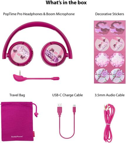 Made for Amazon Bluetooth Kids Headphones with Boom Microphone Ages (7-12) | Blue in Saudi Arabia