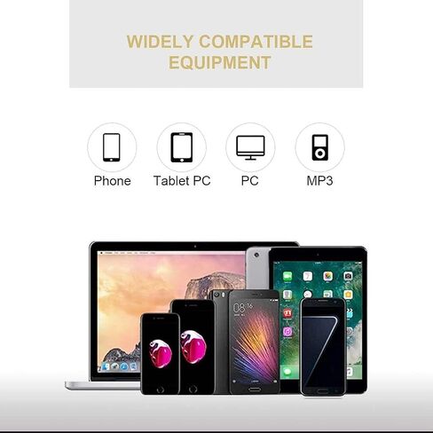 سماعات رأس سلكية، سماعات أذن سلكية، سماعات داخل الأذن، لأجهزة MP3 MP4 iPod iPhone Samsung مع قابس سماعة رأس دائري - قطعتان (أسود وأبيض) in Saudi Arabia